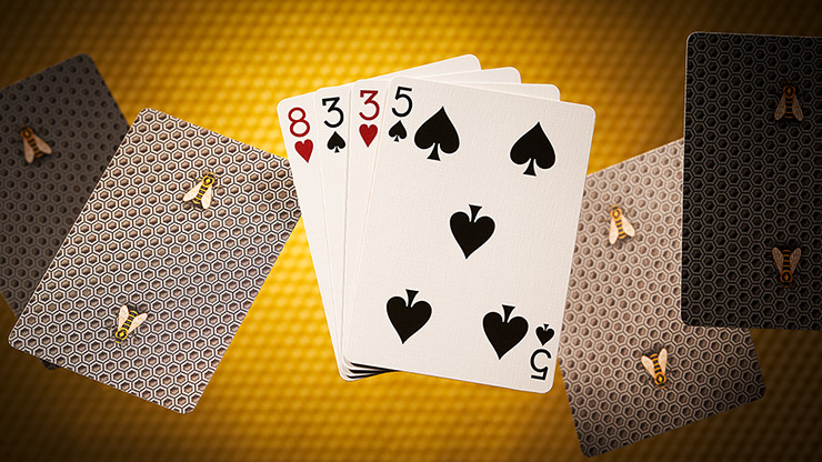 Bicycle Honeybee, Black Playing Cards - Image 2