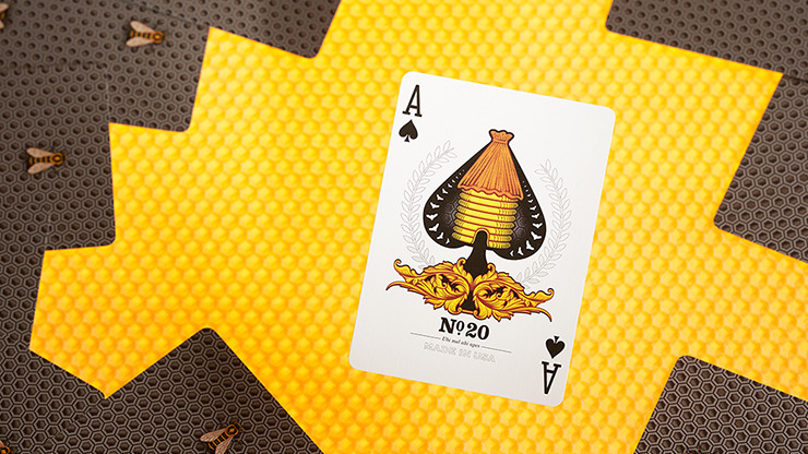 Bicycle Honeybee, Black Playing Cards - Image 6