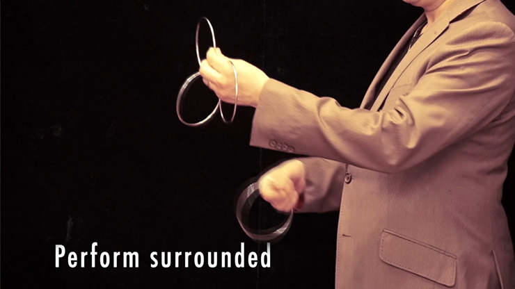 GIR Ring Set BLACK CHROME, Gimmick and Online Instructions by Matthew Garrett - Image 4