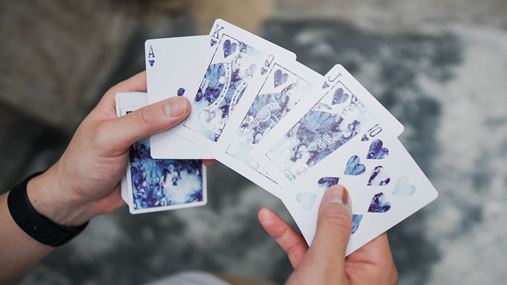 Fluid Art Blue, Standard Edition Playing Cards - Image 4