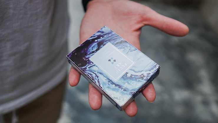 Fluid Art Blue, Standard Edition Playing Cards