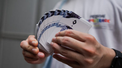 Fluid Art Blue, Cardistry Edition Playing Cards - Image 2