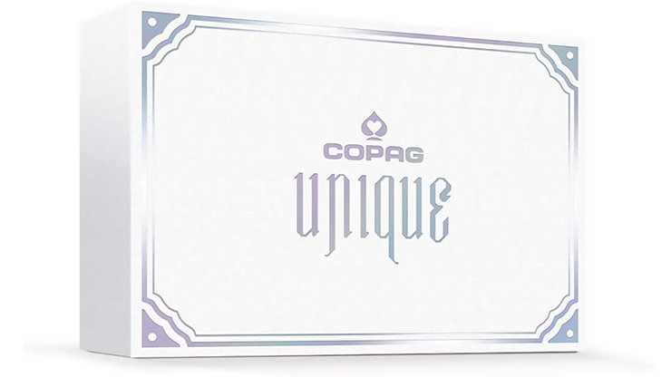 Copag Unique Plastic Playing Cards Poker Size Regular Index Black and Gold Double-Deck Set - Image 3