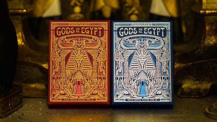Gods of Egypt, Blue Playing Cards by Divine Playing Cards