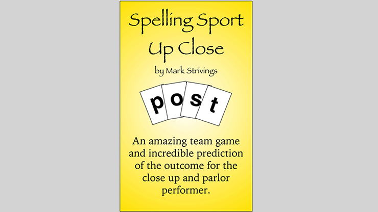 SPELLING SPORT CLOSE -UP by Mark Strivings
