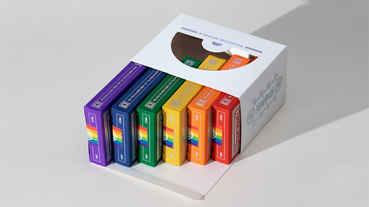 DKNG Rainbow Wheels, 6 Seater Box Set Playing Cards by Art of Play - Image 3
