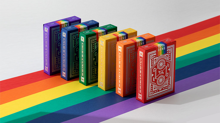 DKNG Rainbow Wheels, 6 Seater Box Set Playing Cards by Art of Play - Image 4