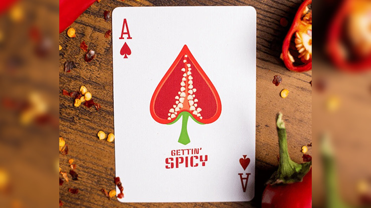 Gettin' Spicy -Chili Pepper Playing Cards by OPC - Image 4