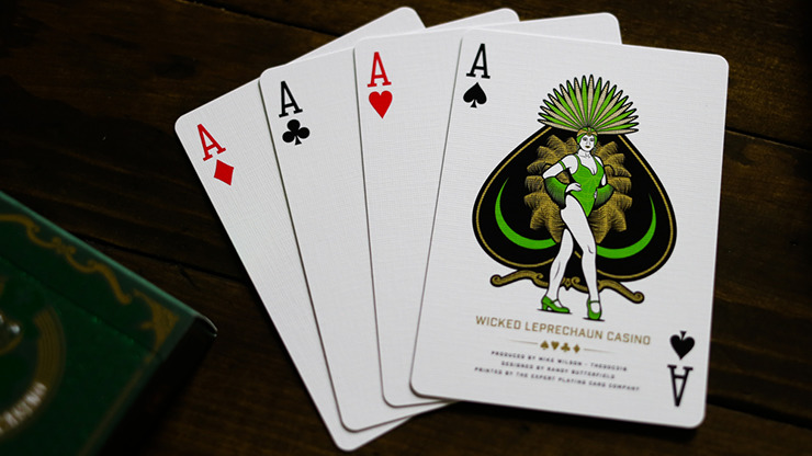 Slot Playing Cards, Wicked Leprechaun Edition by Midnight Cards - Image 2