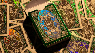 London Diffractor Emerald Playing Cards - Image 2