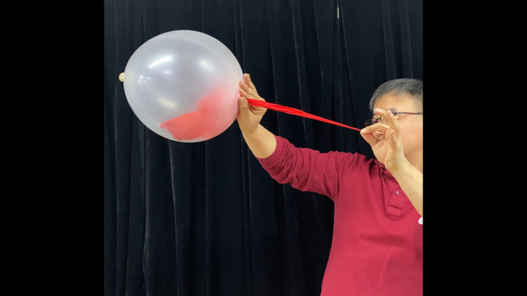 Inside of balloon support + 18 inch balloons for balloon piercing 25 pieces by JL Magic - Image 2