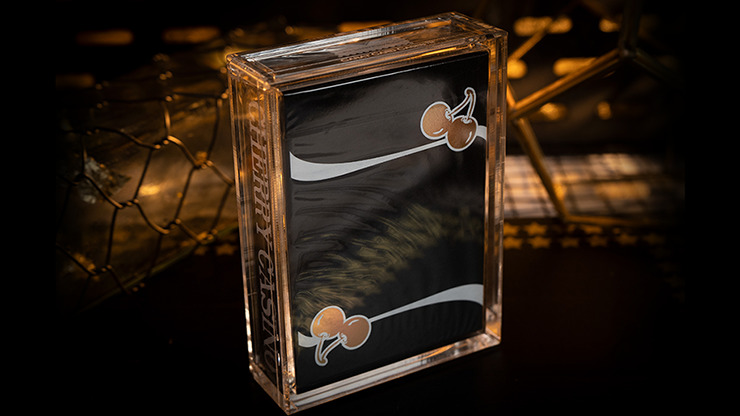 Limited Edition Cherry Casino Gilded, Monte Carlo Black and Gold Numbered Seals Playing Cards by Pure Imagination Projects