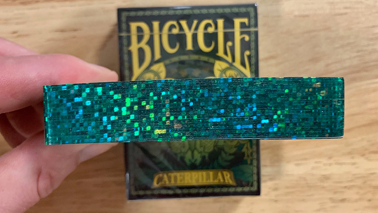 Gilded Bicycle Caterpillar, Dark Playing Cards