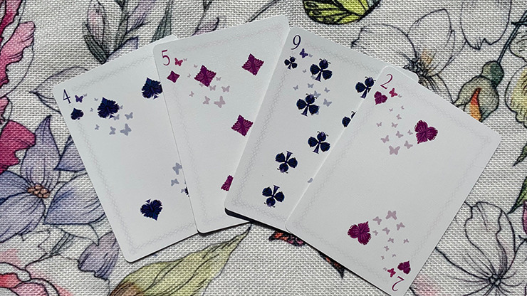 Bicycle Butterfly, Violet Playing Cards - Image 5