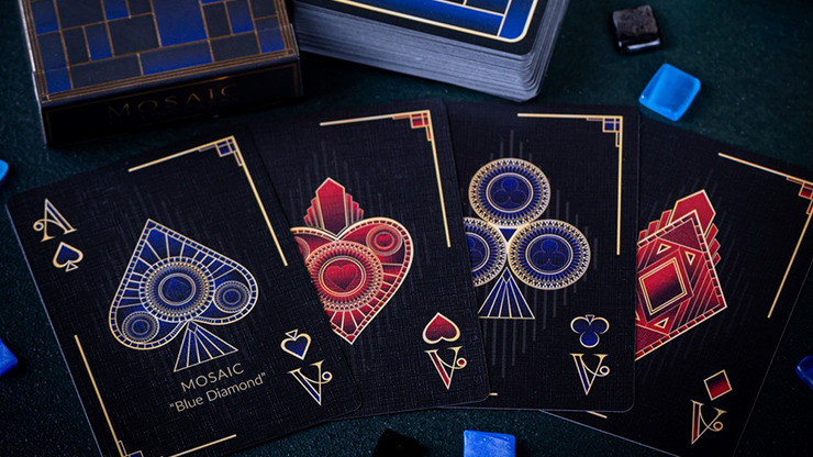 Mosaic BLUE DIAMOND Playing Cards - Image 2