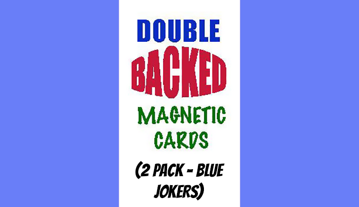 Magnetic Cards, 2 pack/Blue Jokers by Chazpro Magic