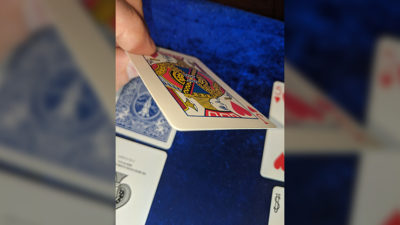 Magnetic Cards, 2 pack/double back blue by Chazpro Magic. - Image 3