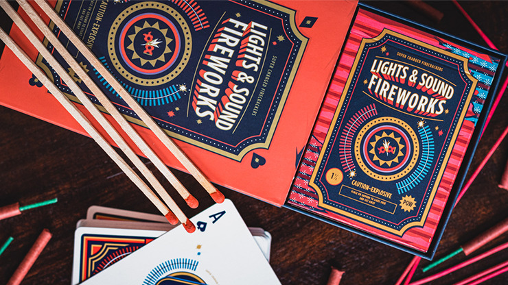 Fireworks, Half-Brick Playing Cards by Riffle Shuffle - Image 2