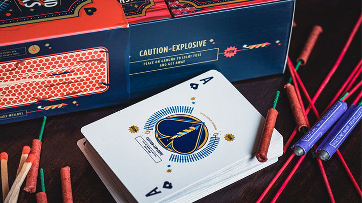 Fireworks, Half-Brick Playing Cards by Riffle Shuffle - Image 3