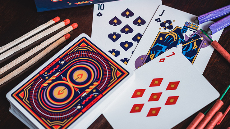 Fireworks, Half-Brick Playing Cards by Riffle Shuffle - Image 4