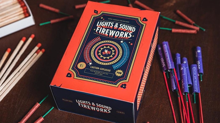 Fireworks, Half-Brick Playing Cards by Riffle Shuffle