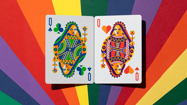 DKNG Rainbow Wheels, Blue Playing Cards by Art of Play - Image 2