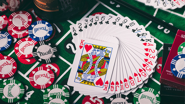 Silver Sackbut Playing Cards, Green - Image 4