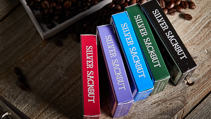 Silver Sackbut Playing Cards, Green - Image 5