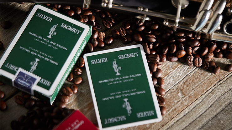 Silver Sackbut Playing Cards, Green