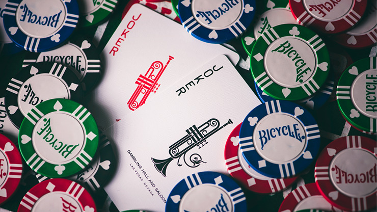 Silver Sackbut Playing Cards, Red - Image 3