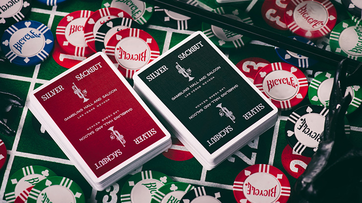 Silver Sackbut Playing Cards, Red - Image 5