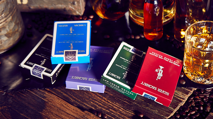 Silver Sackbut Playing Cards, Red - Image 6