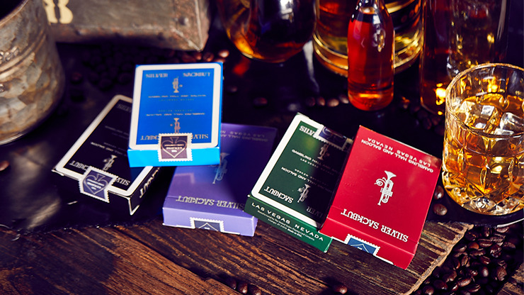 Silver Sackbut Playing Cards, Black - Image 5