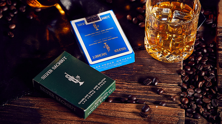 Silver Sackbut Playing Cards, Blue - Image 2