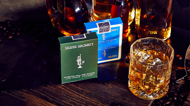 Silver Sackbut Playing Cards, Blue - Image 6