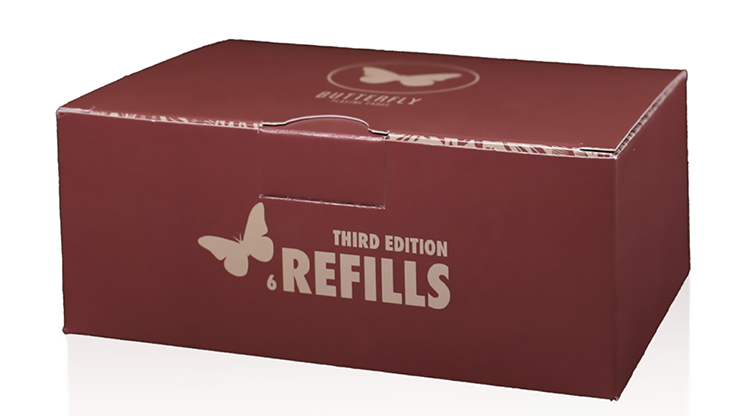 Refill Butterfly Cards Red 3rd Edition, 6 pack by Ondrej Psenicka