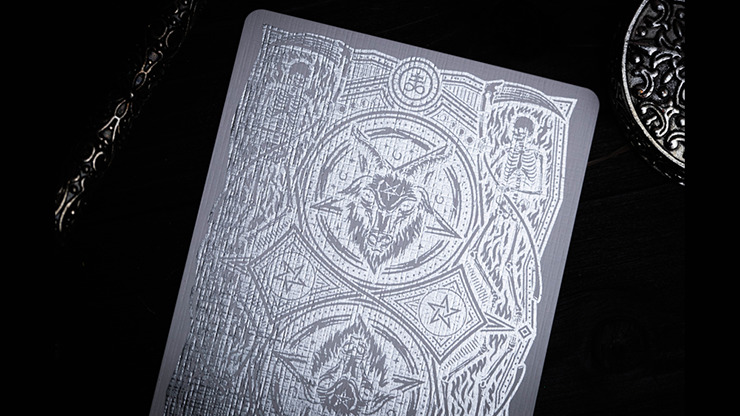 666, Silver Foil Playing Cards by Riffle Shuffle - Image 3
