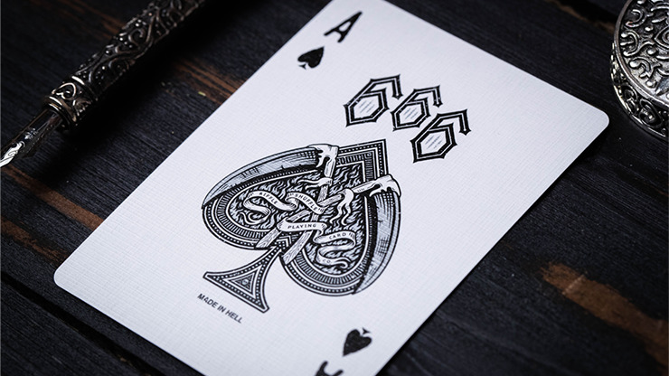 666, Silver Foil Playing Cards by Riffle Shuffle - Image 6