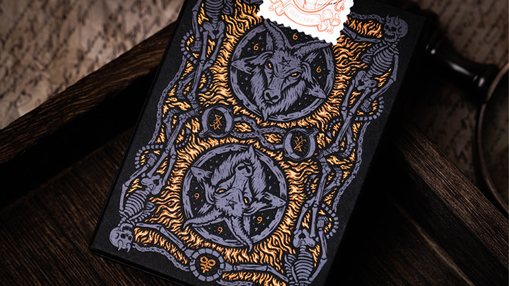 666 Dark Reserves, Bronze Foil Playing Cards by Riffle Shuffle - Image 2