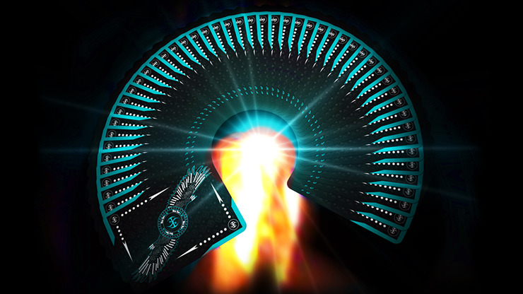 Aqua Falcon Throwing Cards by Rick Smith Jr. and De'vo - Image 5