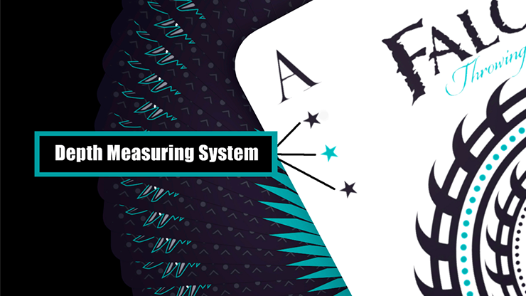 Aqua Falcon Throwing Cards, Foil by Rick Smith Jr. and De'vo - Image 5