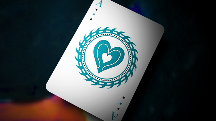 Aqua Falcon Throwing Cards, Foil by Rick Smith Jr. and De'vo - Image 6