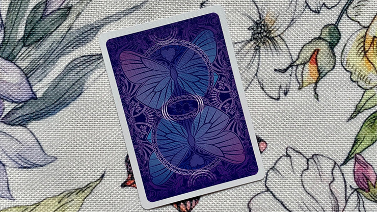 Gilded Bicycle Butterfly, Violet Playing Cards - Image 4