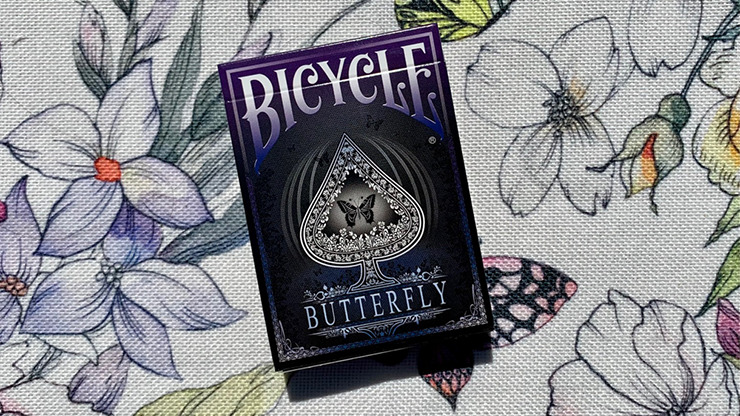 Gilded Bicycle Butterfly, Violet Playing Cards - Image 6