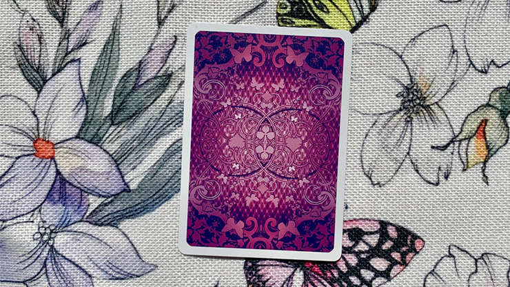 Gilded Bicycle Butterfly, Purple Playing Cards - Image 2