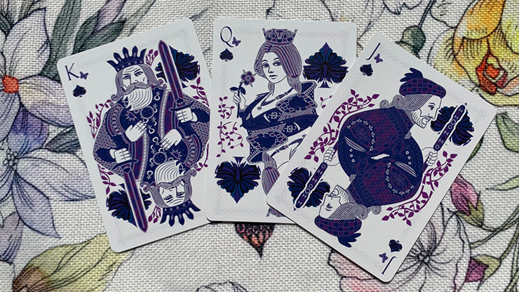 Gilded Bicycle Butterfly, Purple Playing Cards - Image 4