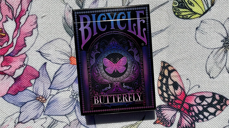 Gilded Bicycle Butterfly, Purple Playing Cards - Image 6