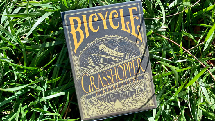 Grasshopper Dark, Olive Playing Cards