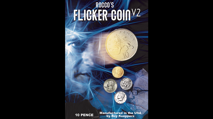 FLICKER COIN V2, UK 10 Pence by Rocco