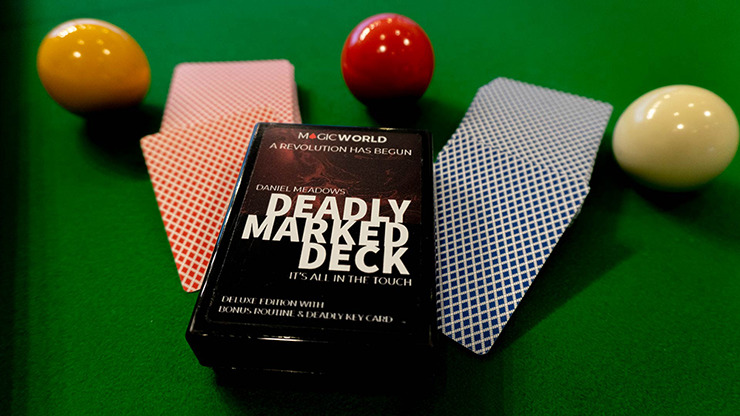 DEADLY MARKED DECK RED BEE, Gimmicks and Online Instructions by MagicWorld